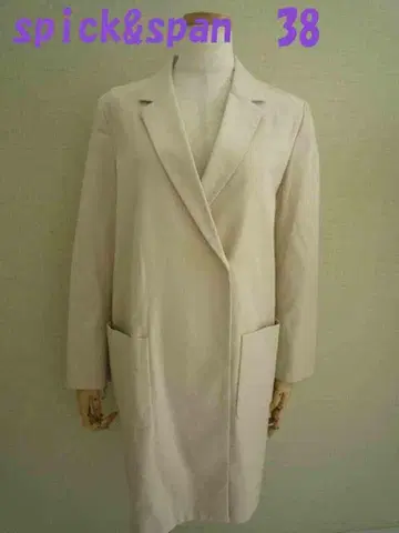 새상품급 스픽 앤 스팬 체스터 코트 38 베이지 계열
