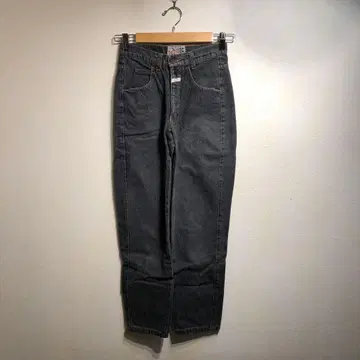 다크 그레이 스트레이트 데님 구제 의류 캐주얼