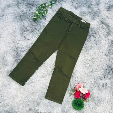 GEORGES RECH 사이즈 36(S) 올리브 그린 스키니 팬츠