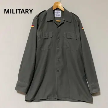 MILITARY 긴팔 셔츠 KHK 독일군 상의 카키