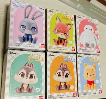 디즈니 모후큥 오스와리 인형 6개 세트