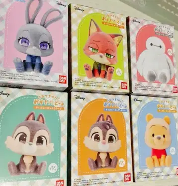 디즈니 모후큥 오스와리 인형 6개 세트