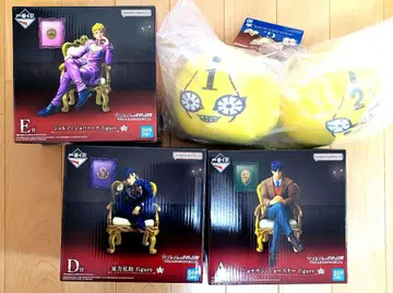 [ 3체 세트 ] 제일복권 죠죠 월드 A D E상 피규어 & 봉제 인형