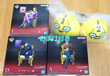 [ 3체 세트 ] 제일복권 죠죠 월드 A D E상 피규어 & 봉제 인형