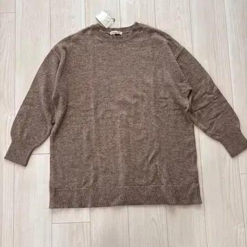 새상품 택 포함 Samantha Mos2 긴팔 니트 스웨터 브라운