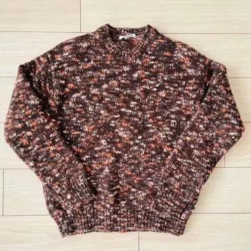 AURALEE 오라리 울 믹스 슬라브얀 니트 빈티지