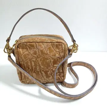 [히로후] 가죽 엠보 미니 숄더백 2way 새상품급