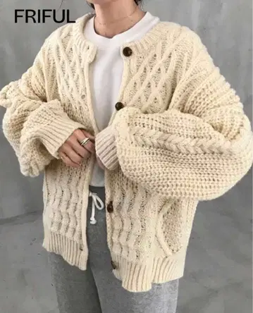 새상품 FRIFUL 캐주얼 가디건 XL