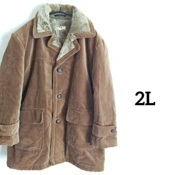 런치 코트 아우터 빅 사이즈 보아 브라운