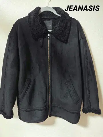 새상품급 JEANASIS 지나시스 플라이트 코트 블랙