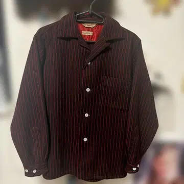 50s 빈티지 오픈 카라 셔츠