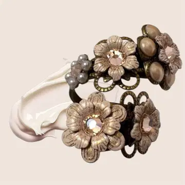 꽃 모티브 빈티지풍 반지