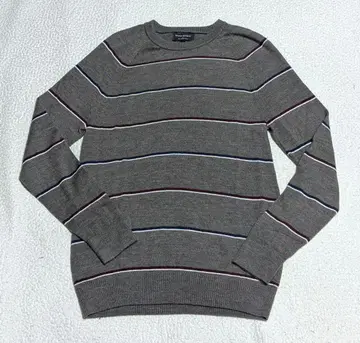 바나나리퍼블릭 그레이 스트라이프 긴팔 니트 스웨터