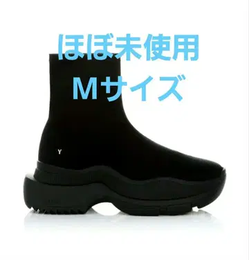 TOKYO BLACK SINGLE SNEAKER SHORT BOOTS M