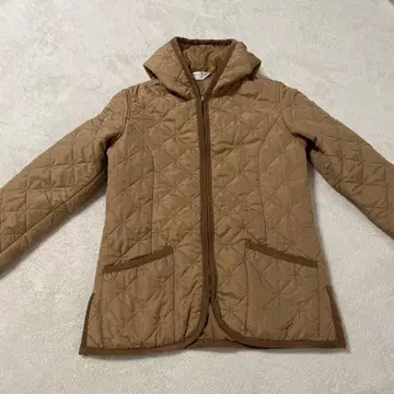 Un et demi 퀼팅 자켓 M 브라운