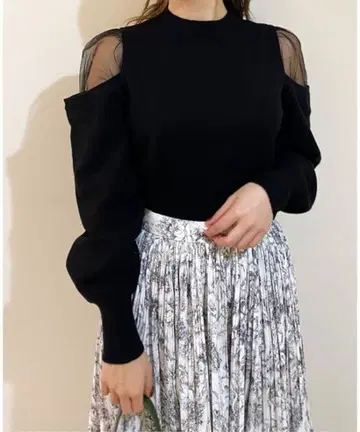 SNIDEL 시스루 니트