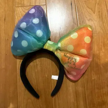 Disney 미니 레인보우 리본 머리띠