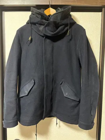 green label lelaxing 코트 블랙/블랙 M 울