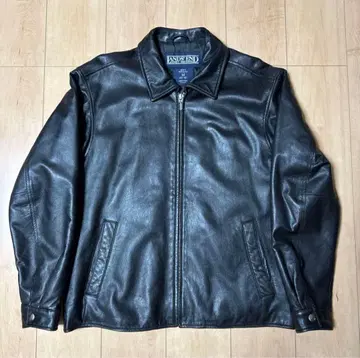 랜즈 엔드 블랙 램스킨 가죽 자켓 M 사이즈