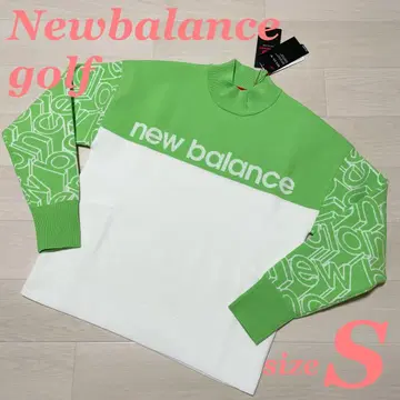 뉴발란스 골프 스탠딩 로고 모크넥 니트 스웨터