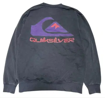QUICKSILVER 페이드 원포인트 로고 백 프린트 맨투맨