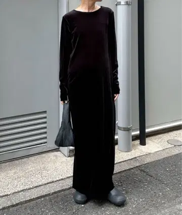 feepur 벨로아 롱 원피스