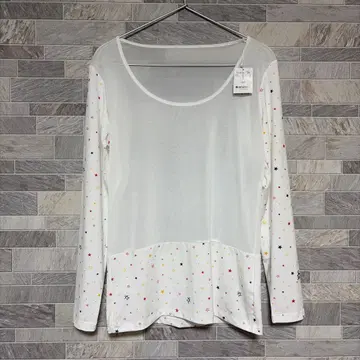 먼싱웨어 이너 셔츠 메쉬 올 패턴 언더 여성용 LL