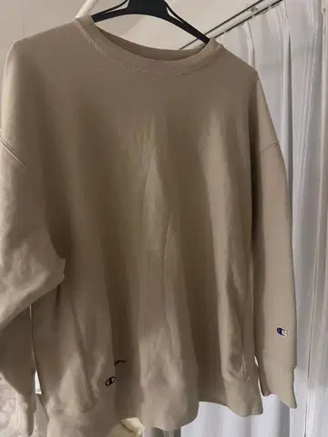 Champion 베이지 맨투맨 트레이닝복