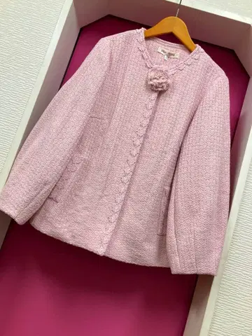 슈퍼 뷰티 넥라인 레이스 노카라 자켓