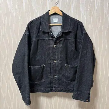 포스트 오버올즈 데님 자켓 랜체로 L 블랙 데님 3105-12DB