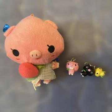 [헤이세이 레트로] 산엑스 MOMOBUTA 모모쿠로 모모히요 키링