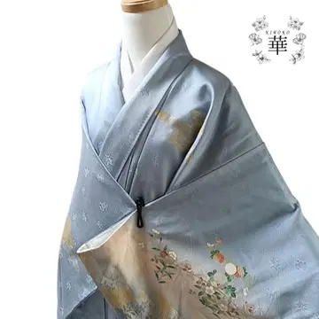 880 기모노 이중 기모노 기장 155 츠케사게 파랑 고급