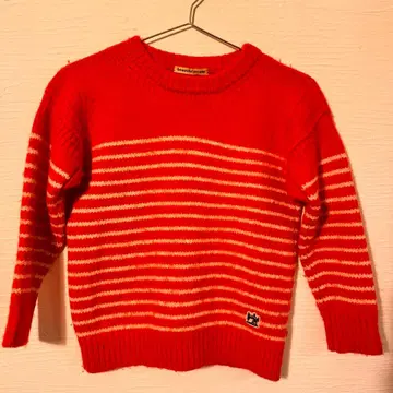 beautiful people 레드 스트라이프 스웨터