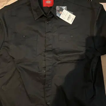 Dickies 블랙 반팔 셔츠
