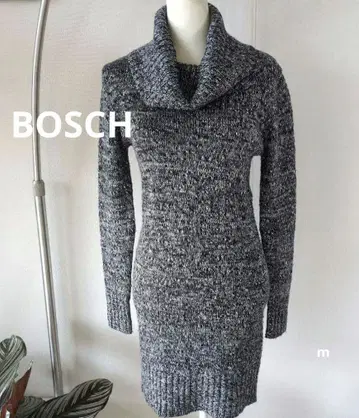 [클리닝 완료] 보쉬 오프 터틀 니트 원피스 라메 믹스