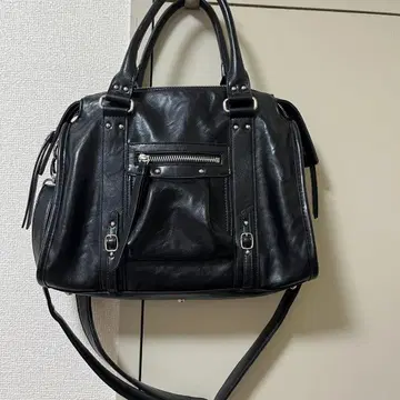 JEANASIS 앤티크 인조 가죽 보스턴