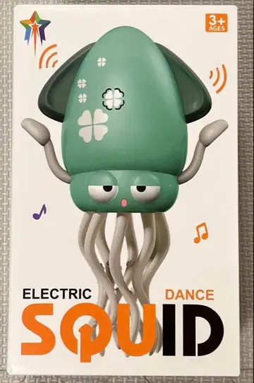 흔들흔들 오징어짱 그린 ELECTRICSQUIDDANCE 춤추는 오징어
