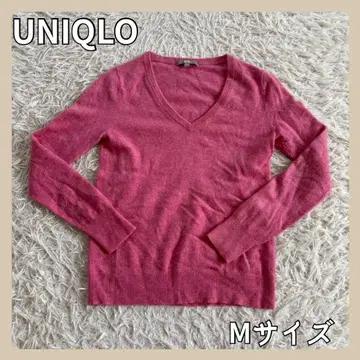 [새상품급] UNIQLO 캐시미어 100% 니트 스웨터 긴팔 상의 V넥
