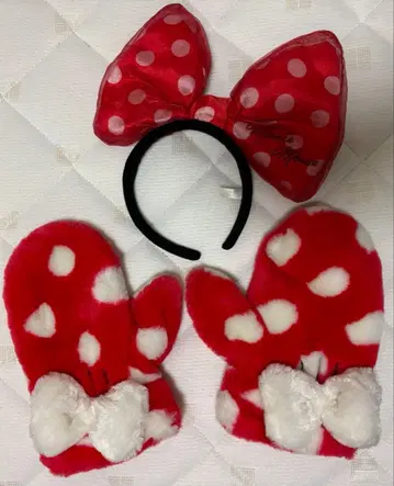 디즈니랜드 미니 미튼 장갑 머리띠