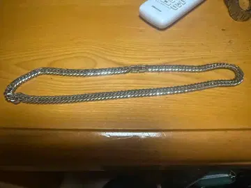 실버 체인 목걸이 약 50cm