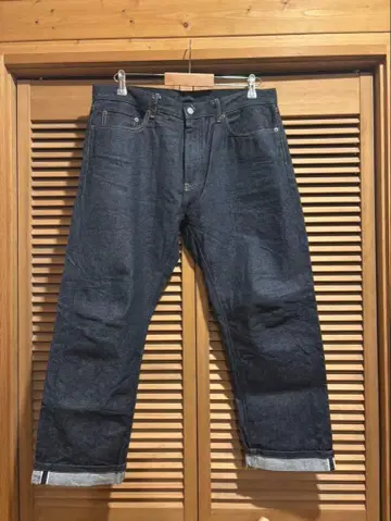 UNIQLO 레귤러 핏 청바지/셀비지 적미 35(89cm)