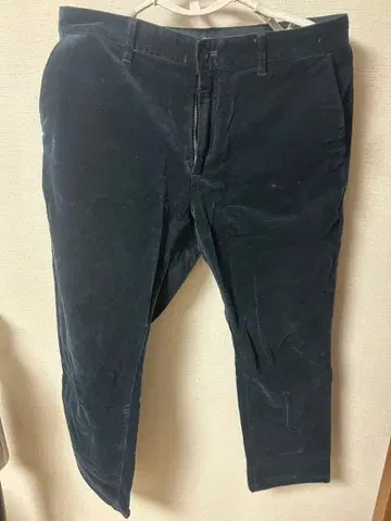 BEAMS HEART 네이비 코듀로이 팬츠