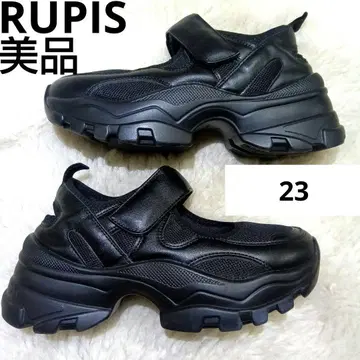 새상품급!! RUPIS 통굽 벨트 스니커즈 블랙 23