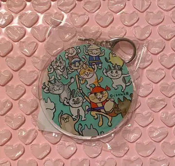 오키나와 한정판 일하는 고양이 아크릴 키링 에이사