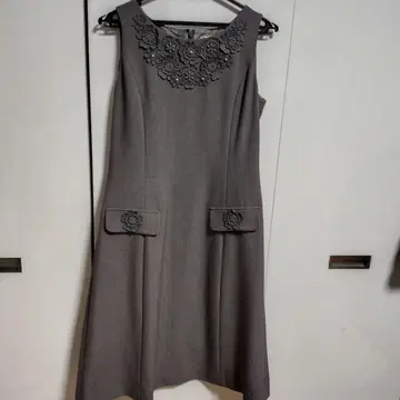 Super Beauty 슬리브리스 원피스 40 그레이