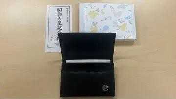 [ 미사용 새상품 ] 황궁 블랙 소가죽 명함지갑 박스 포함