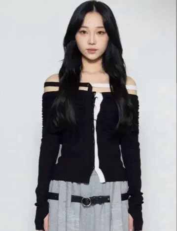 theredthread S bicolor shirred knit