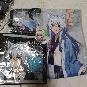 컬러풀 피치 극락탕 머플러 타월 캔뱃지 라운드 원