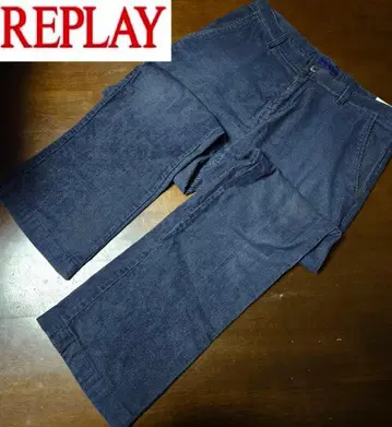 무료배송/새상품급 REPLAY 다크 블루 스트레이트 컷 데님 팬츠