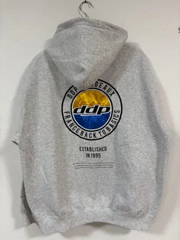 ddp 백 프린트 트레이닝복 그레이 L 사이즈